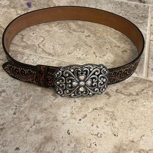 Brighton rhinestone belt 34 inches